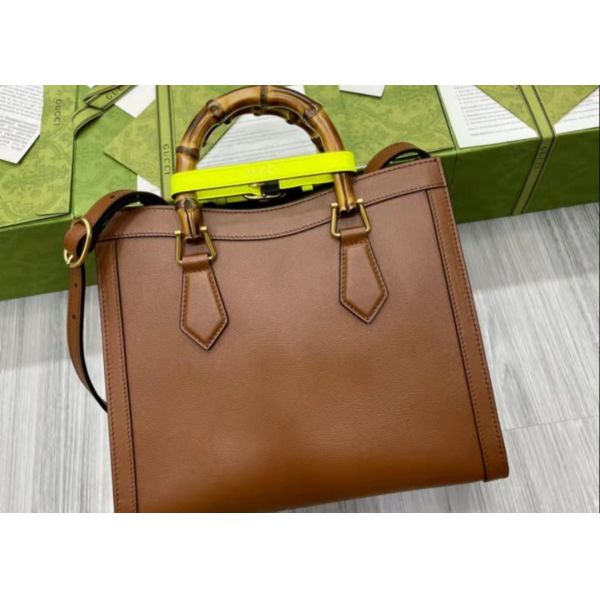 DIANA 27cm Length Bamboo Tote Bag Elegant Temperament Cross Body