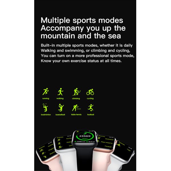 1.75 Inch Mtk Chipset Wallpaper Smartwatch IWO W26+ Pro ECG