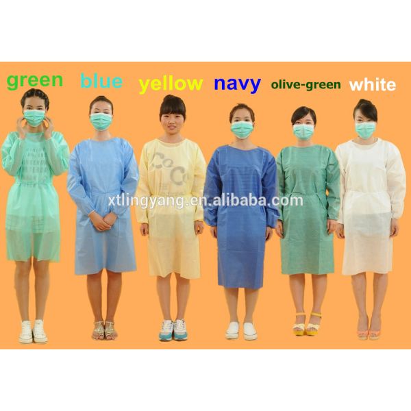PP Impervious Disposable Medical Gowns , Disposable Sterile Gowns Anti Alcohol