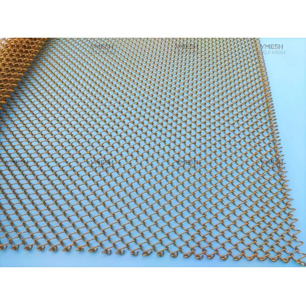 Metal Drapery Chain Mail Mesh Curtain Metal Coil Drapery Metal Mesh Curtain Mesh for Space Partition&Room Divider