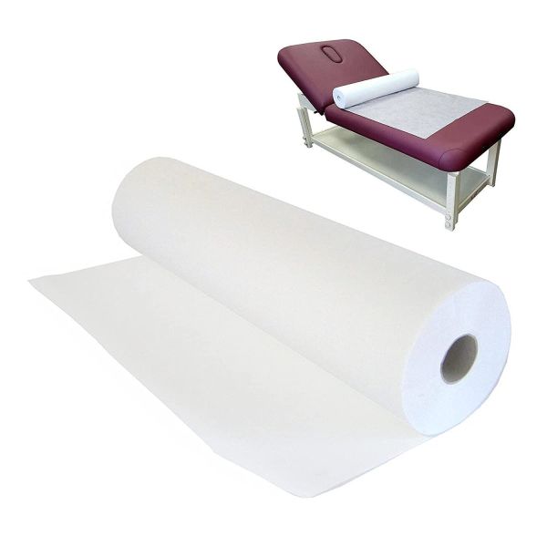 Waterproof Disposable Non Woven Bed Sheet Roll White Spa Massage Bed Covers