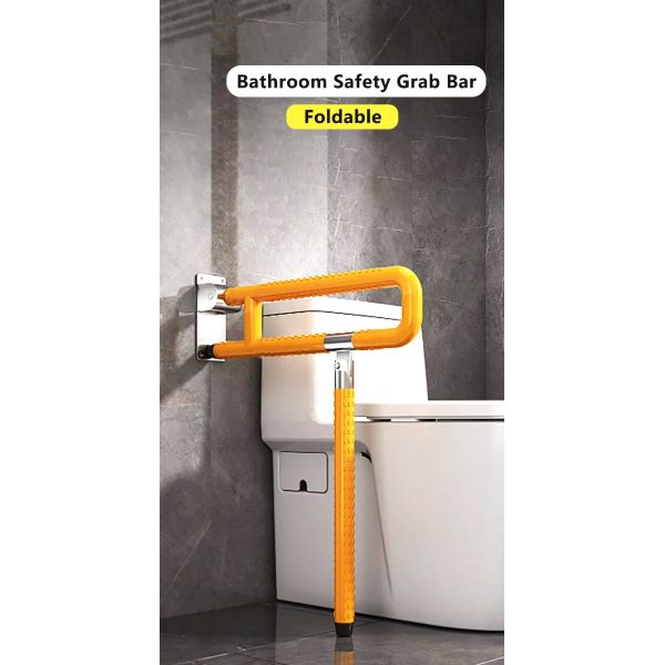 Bathroom Accessories Toilet ABS Stainless Steel Shower Safety Hand Rail Support Grab Bar for Disabled