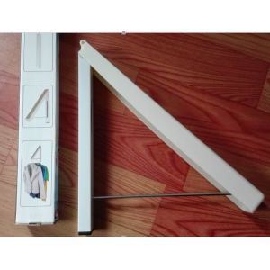 Cheap Wall Mounted Invisible Plastic Clothes Hangers Space Saving Durable Aluminum wholesale