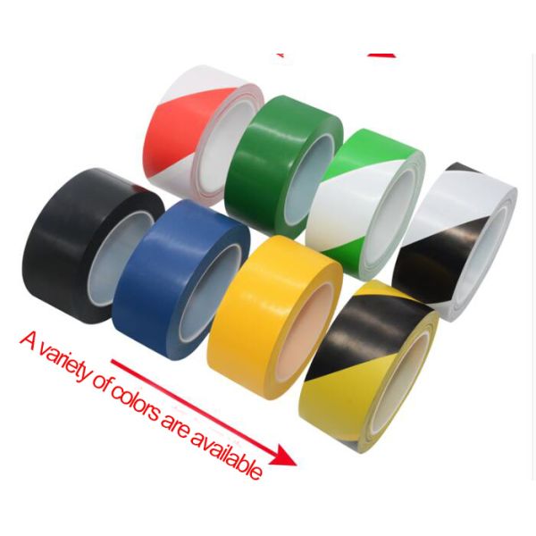 Clean Room ESD Products Ground Warning Esd PVC Floor Marking Tape Yellow Black