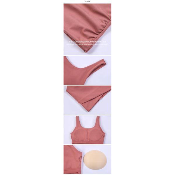 Naked Feeling Yoga Sports Bras Wrapped Cross Hem V Back