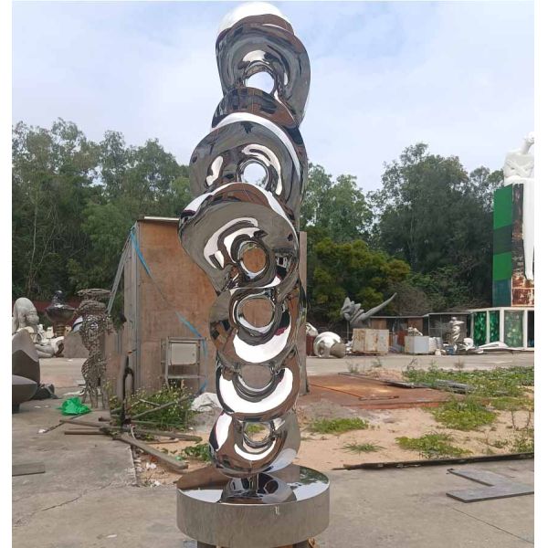 Stainless Steel Contemporary Garden Statues , Lawn And Garden Ornaments Statues