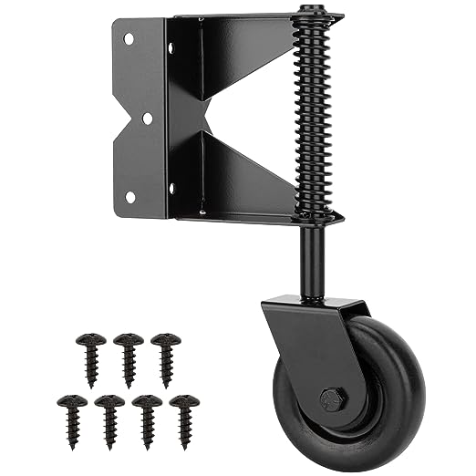 Spring Loaded Gate Caster Wheel Heavy Duty Gate Wheel Gate Fence Support or Wooden Gate