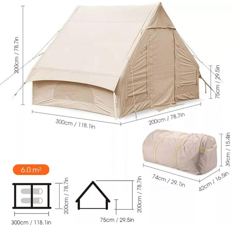 Camping Inflatable Air Tent Oxford Cloth Outdoor Inflatable Tent