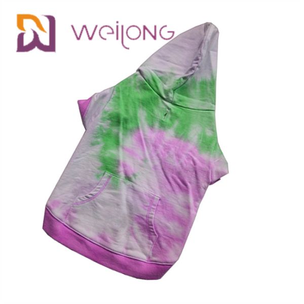 Cotton French Terry Tie - Dye Pet Hoodie House Dog Hoodies