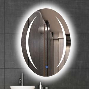Cheap 800x600mm Backlit Bathroom Mirror 4mm Thickness Wall Mount Rectangle Waterproof wholesale