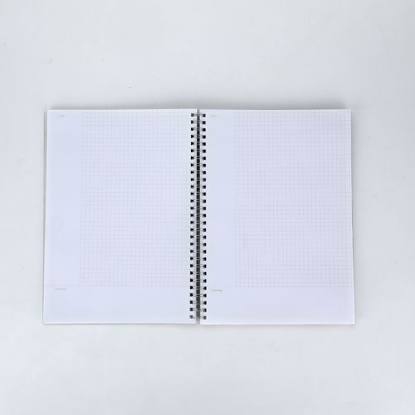 Customized Logo Wide Ruled Paper Office Student Spiral Writing Notebooks with Elastic Closure