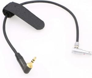 China Lemo 5 Pin Right Angle Male To Right Angle 3.5mm TRS Camera Audio Cable For Z CAM E2 on sale