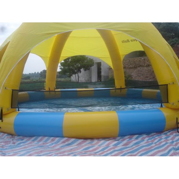 Inflatable Water Pool With Tent / Inflatable Water Ball Pool For Party