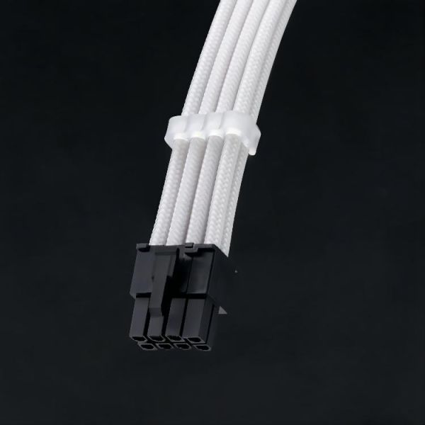Wholesale 24 Pin ATX 2*4+4 Pin EPS 3*6+2Pin PCI-E Pearl White Extension Cable Set Six-piece