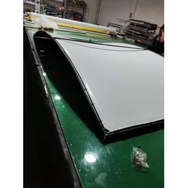 4K 180 Degree Curved Screen Fixed Frame Curved Home Theater Screen 120 Inch