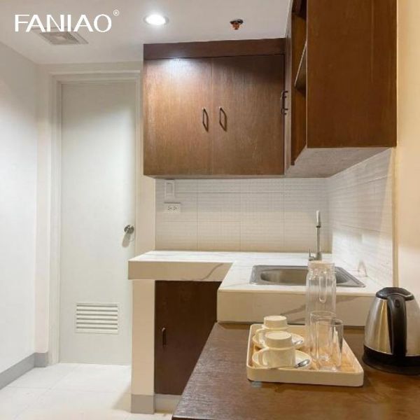 Custom Full Luxury Lacquer With Sink Modern MINI Kitchen Cabinet For Hotel