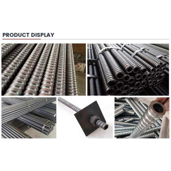 Factory Hot Rolled Seamless Steel Hollow Rock Bolts Expanding-Shell Pre-Stressed Hollow Anchor Rod