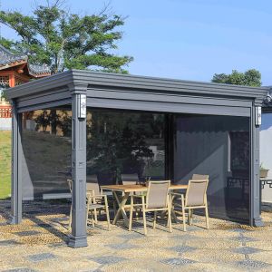 Aluminum Louvered Pergola Motorized Louvered Pergola Hardtop Gazebo