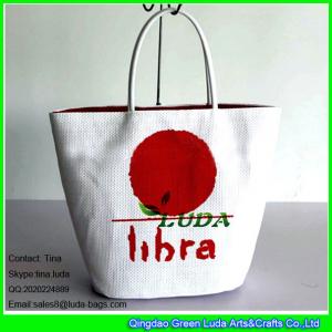 China LUDA extra large straw beach bag paper straw tote shopping bag on sale