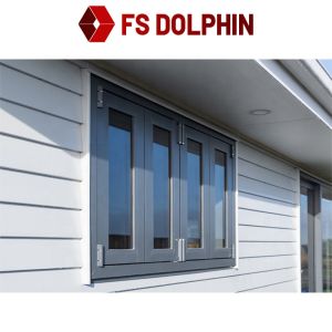 Cheap Double Glazed Aluminum Casement Window Hurricane Proof Impact Powder Coated wholesale