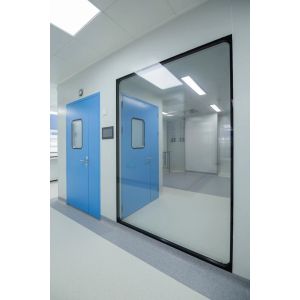 Cheap HE201 0.8mm Galvanized Steel Sandwich Clean Room Door for Food Industrial wholesale