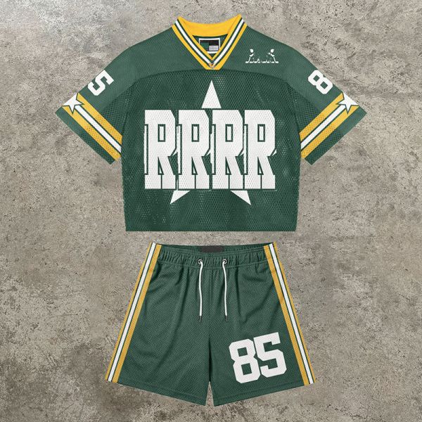 Custom Jersey Sweatsuit Professional American Football Team Uniform Custom Sublimated Mesh Adult American Football Uniforms Set