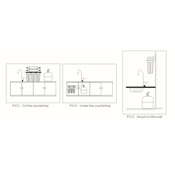 41 * 35 * 58 Reverse Osmosis Purification System , Home Water Treatment Systems