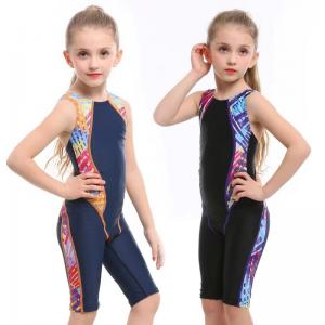 China Conjoined Children'S Training Swimsuit Girls' Competitive Swimsuit Fashion Five Point on sale