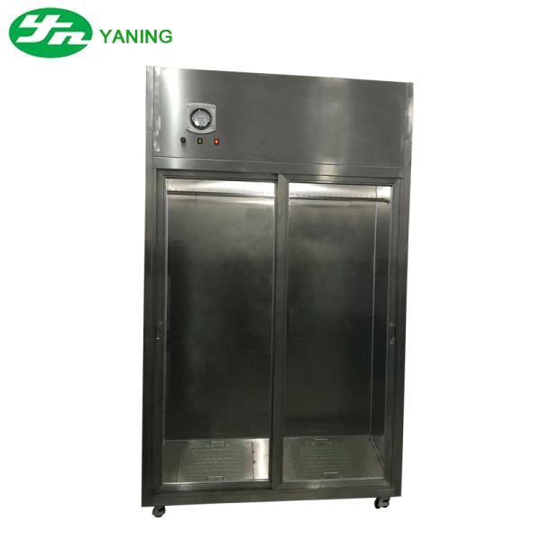 Lab Stainless Steel Clean Room Garment Cabinet With Pressure Gauge Wardrobe