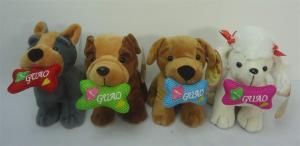 China Cutie Puppy Chew Bones Stuffed Plush Toy on sale