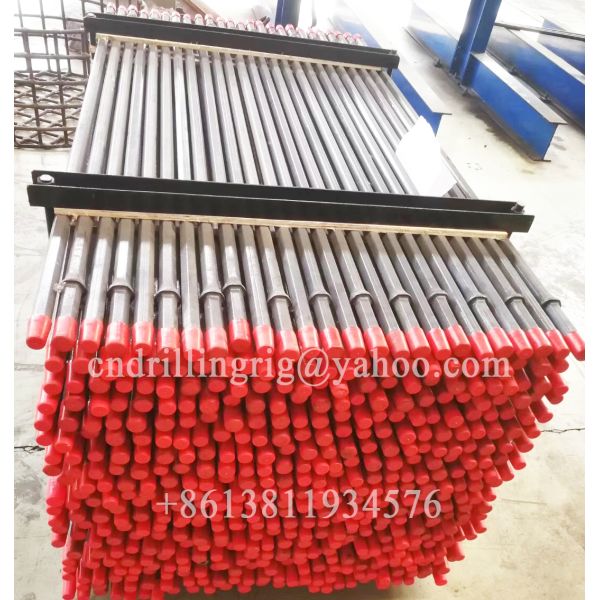 Carbon Steel Quarry Integral Rock Drill Rods / Integral Drill Steel 108mm Shank