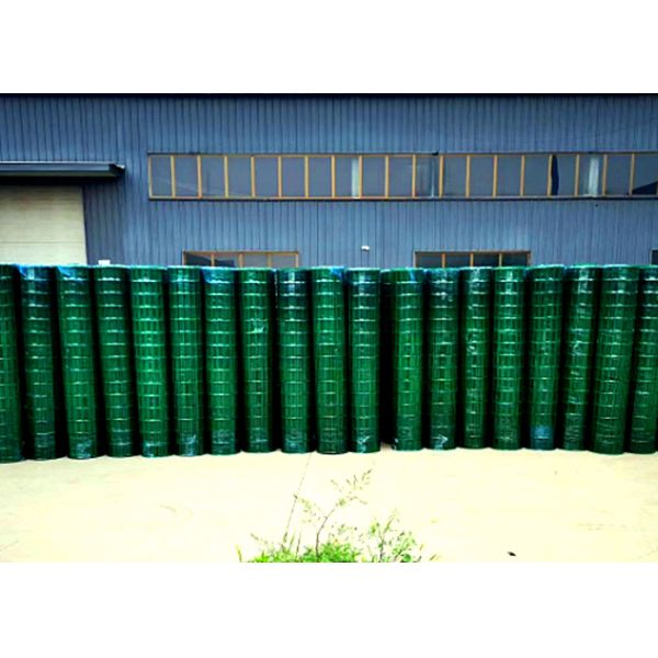 18m Length Green Plastic Coated Wire Fencing Panels Pvc Coated Wire Mesh Rolls