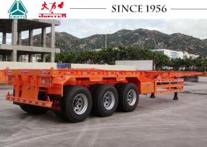 Cheap 40 FT 3 Axles Skeleton Trailer High Durability For Container Transport wholesale