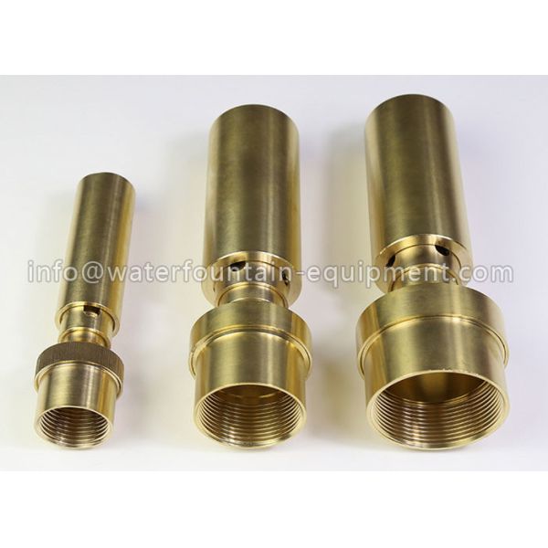 Brass Outdoor Water Fountain Equipment Garden Water Adjustable Jet G1 / 2"