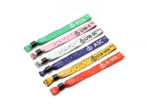 China Custom Heat Transfer Hand Wrist Bracelet Straps / Polyester Wristband Lanyards on sale