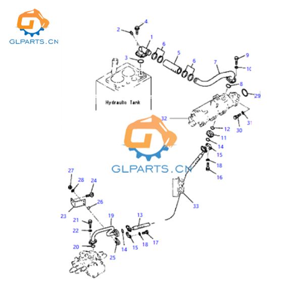 423-62-A1510 Hydraulic Gear Pump Assy WA380 WA380-3L For Komatsu Wheel Loader