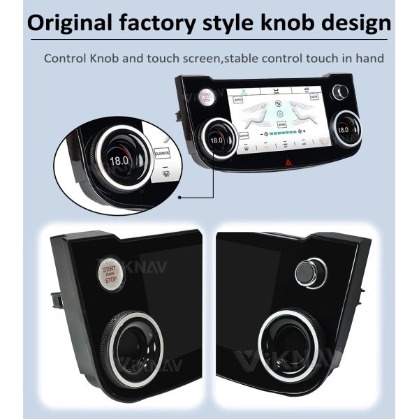 10 Inch Car AC HVAC Control Panel For Jaguar XE XF XEL F-Pace 2015-2020 LCD Touch Screen