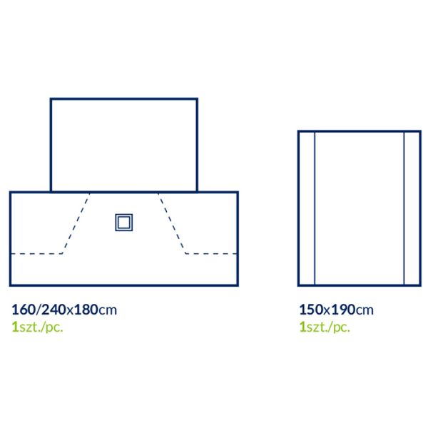 Dark Blue SBPP Disposable Sterile Surgical Drapes For Urology With Collection Bag