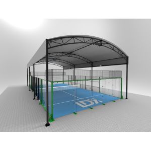 Panoramic Anti Heating Material Cover Padel Tennis Court Roof