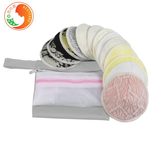 Leakproof Reusable Nipple Pads Milk Spot Spill Pregnant Lactation Soft 3D Contoured OEM