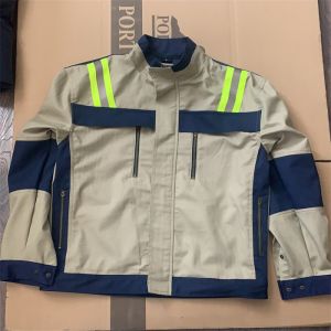 Cheap 260gsm Cotton Fire Resistant Jackets For Mining Industrial EN11612 wholesale