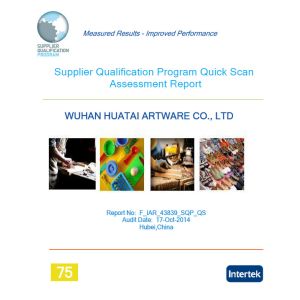 Wuhan Huatai Artware Co., Ltd Certifications