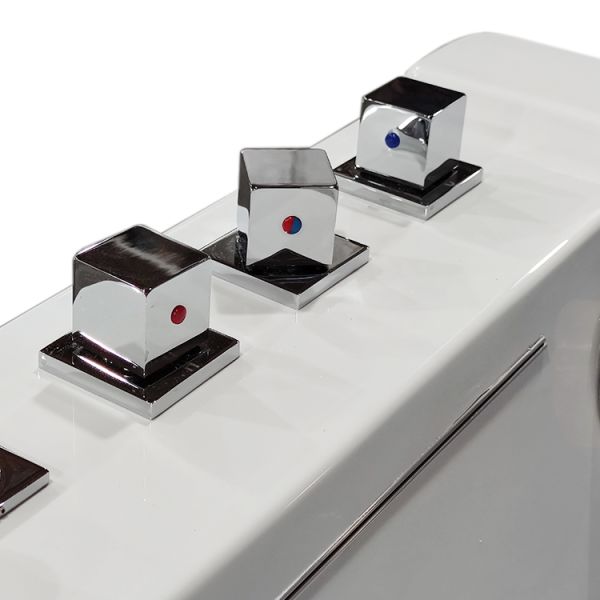 2 Person Corner Jacuzzi Bathtub Freestanding Indoor Acrylic 1800x600mm