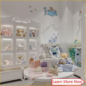 Cheap High end fashion wooden white painting kids clothing stores baby girl clothes wholesale