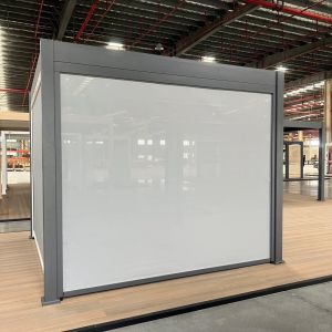 Outdoor Waterproof Aluminum Electric Retractable Folding Blinds Pergola Awning