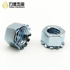 Stainless Steel 304 Locking Cap Nut , Polished Hex Lock Nut M4 - M20