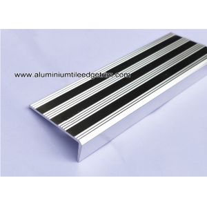 Cheap Replaceable Aluminum Non Slip Stair Treads Anodized Shiny Silver wholesale