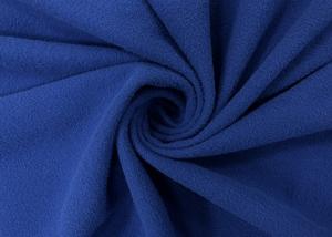 Cheap 205GSM Brushed Knit Fabric / Super Soft Blue Polyester Fabric 160cm Width wholesale