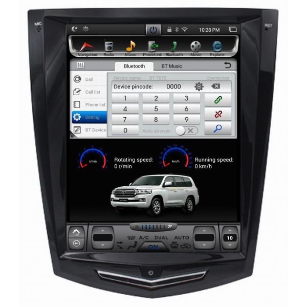 Ouchuangbo car dvd stereo android 6.0 for Cadillac SRX ATS ATS-L XTS CTS with Watts amplifier steering wheel control