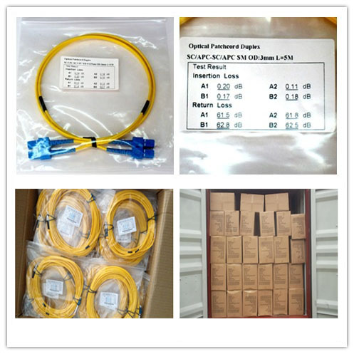 30M Jumper Simplex Fiber Patch Cord Sc To Sc IEC Standard For CATV